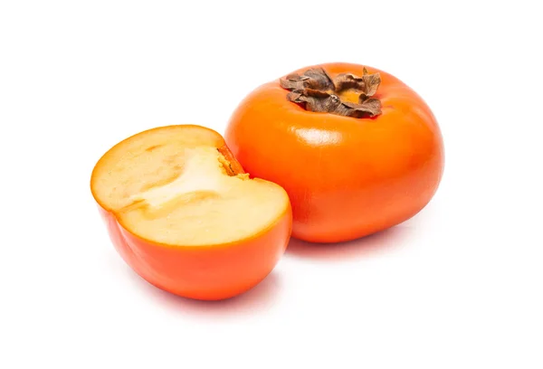 Persimmon Asian fresh fruit isolated on white background — Stock Photo, Image