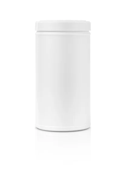 Forma de tubo de embalagem em branco isolado no fundo branco — Fotografia de Stock
