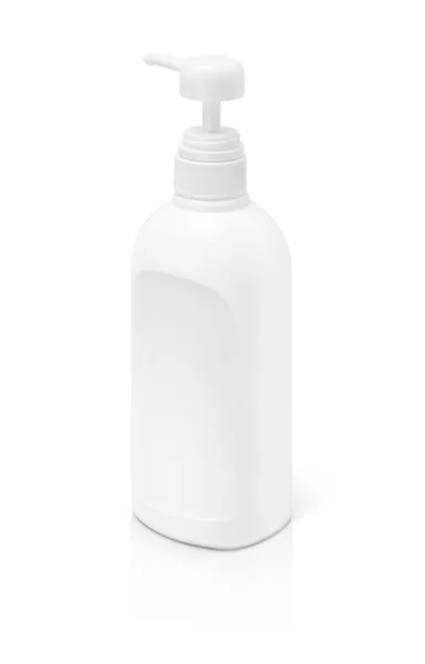 Blank packaging cosmetic pump bottle isolated on white background — Stock Photo, Image