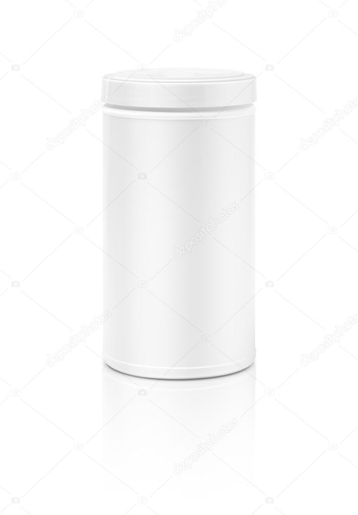 blank packaging tube shape isolated on white background