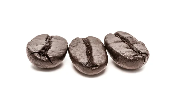 Kaffeböna isolerad på vit bakgrund — Stockfoto