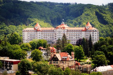 Sokak Görünümü'nde Karlovy Vary, Karlovy Vary, Carlsbad, C otelleri