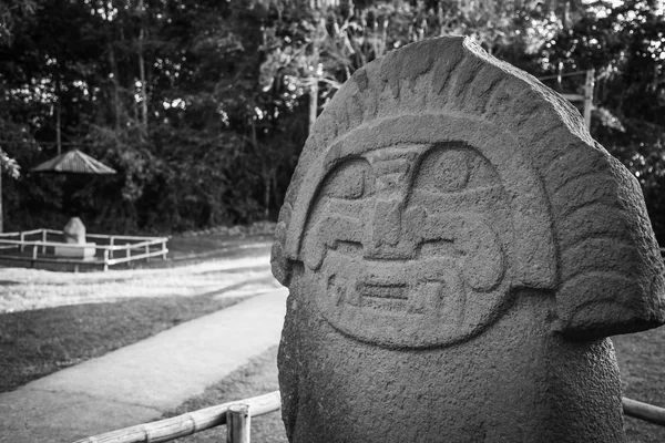 Ídolos do parque nacional de san augustin, colômbia, américa latina — Fotografia de Stock