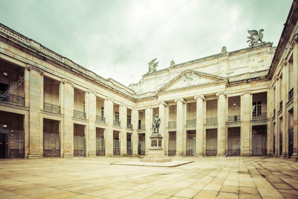 Courtyard inside National Capitol building of Colombia