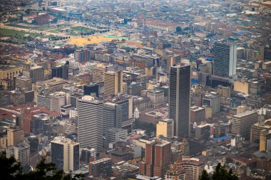 dağ, Montserrat dağ, Bogota, Colombia, Latin Amerika en baştan görüntülemek