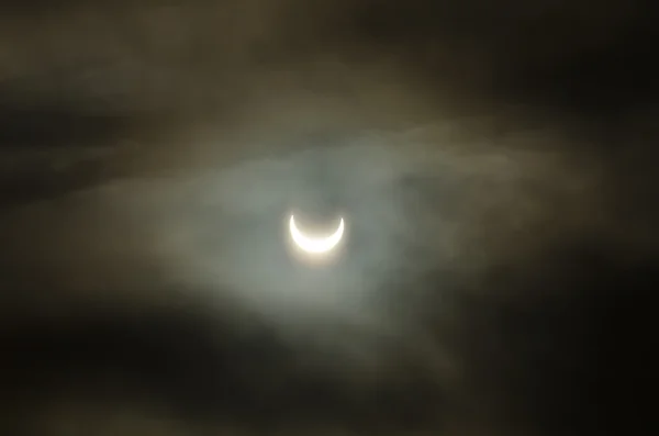 Final stage of the solar eclipse