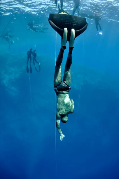 Na začátku freedive — Stock fotografie