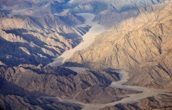 Aerial view of the egyptian mountains and plateaus — Stock Photo, Image