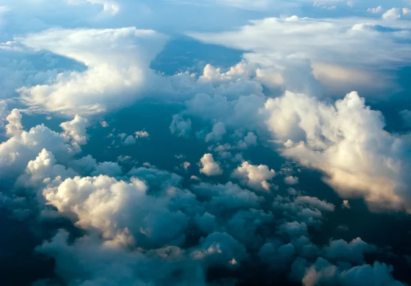 Aerial view of the cloudiness sky — Stock Photo, Image