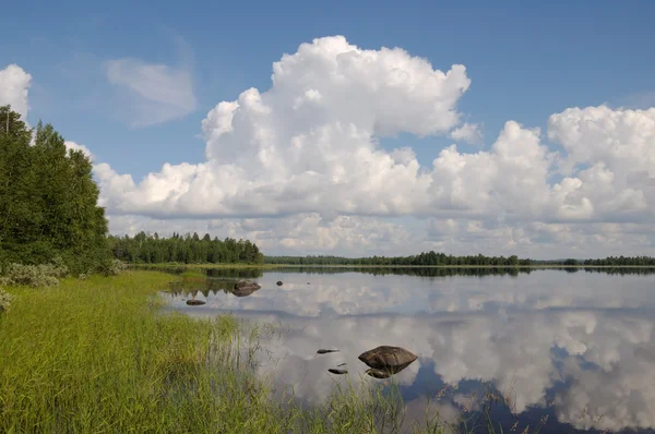 Hermoso día en la región de Karelia — Foto de Stock