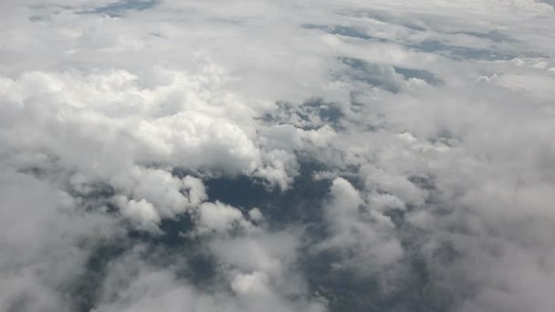 Bela vista aérea da noite da paisagem nublada — Vídeo de Stock