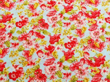 çiçek süsleme arka plan olarak yararlı ile renkli retro Goblen Tekstil desen parçası