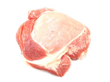 Beyaz arka plan üzerinde izole domuz eti