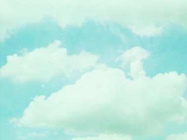 vintage filtre instagram etkisi ile gökyüzü arka plan üzerinde Vintage bulut