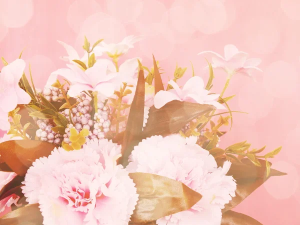 Bukiet kwiatów z filtr koloru tła — Zdjęcie stockowe