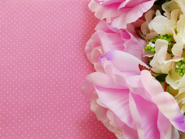 Stylowe marki makieta z kwiatami, aby wyświetlić swoje dzieła sztuki — Zdjęcie stockowe