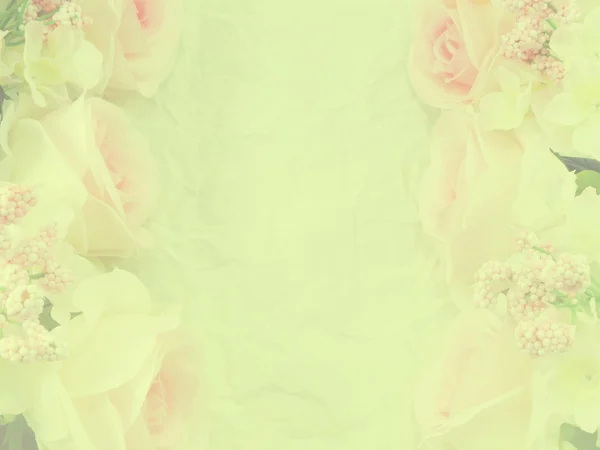Belle rose fiore su sfondo texture carta con filtri colore — Foto Stock