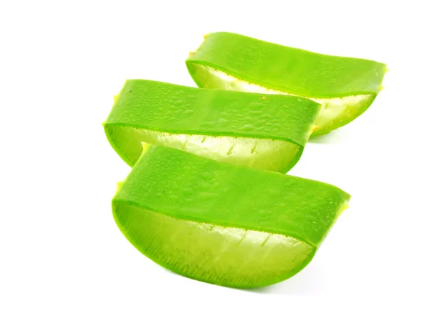 Aloe vera hoja fresca en rodajas — Foto de Stock