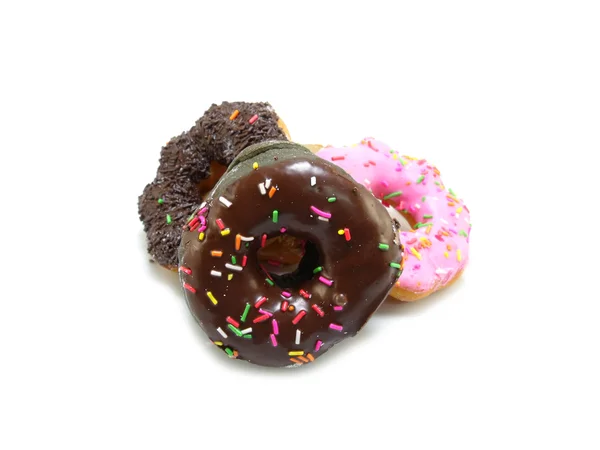 Donuts on white background — Stock Photo, Image