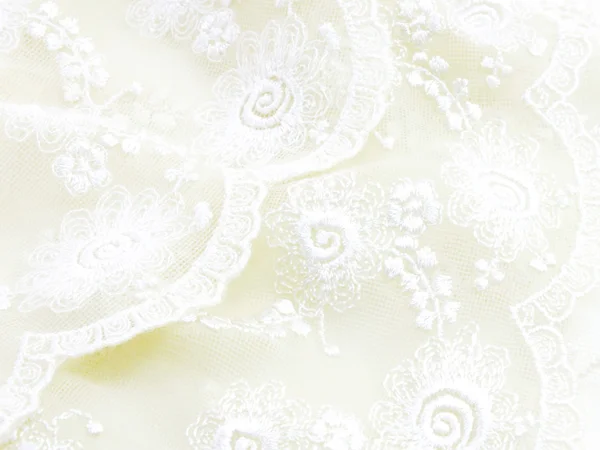 White wedding lace background — Stock Photo, Image