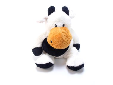 İnek bebek yumuşak kumaş kesmek