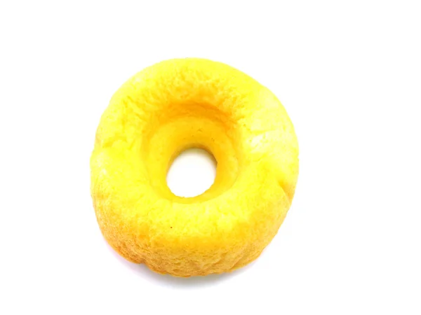 Donut söt dessert på whie bakgrund — Stockfoto