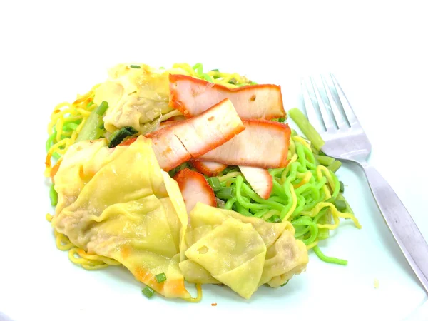 chinese food wonton and noodle for traditonal gourmet dumpling image