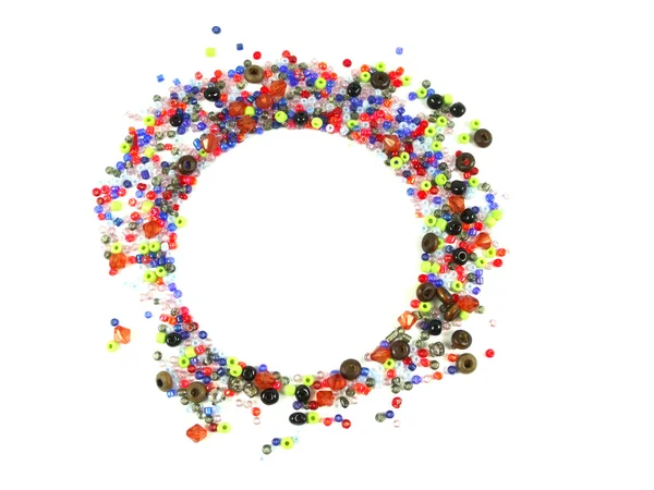 Samling av färgglada pärlor dekoration — Stockfoto