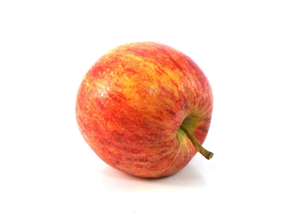 Pomme Rouge Isolée Sur Fond Blanc — Photo