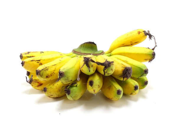 Banana diisolasi di latar belakang putih — Stok Foto