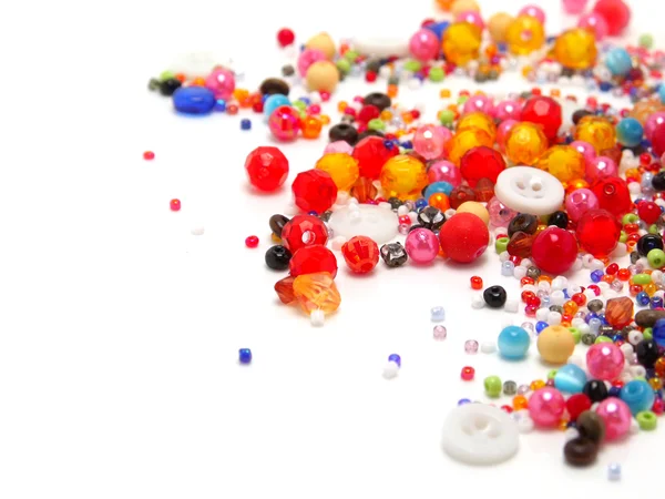 Colorful Beads Decoration  isolated on white background — Stock Photo, Image