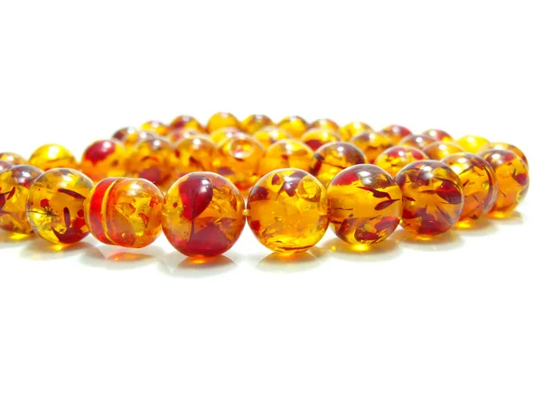 Orange crystal bead — Stock Photo, Image