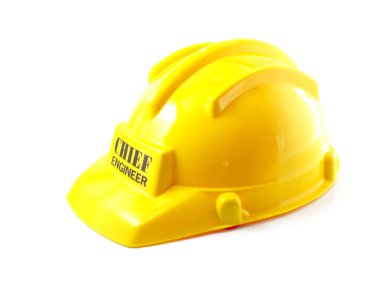 izole sarı kask