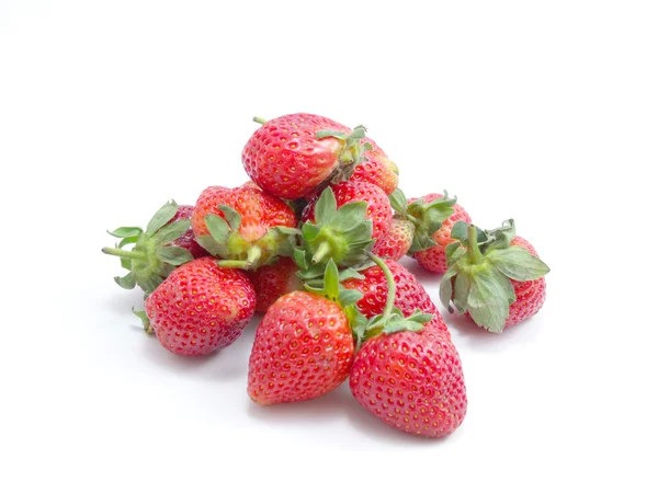 Strawberry fruits on white background — Stock Photo, Image