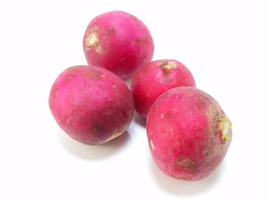 turp sebze beyaz arka plan üzerinde başkanı