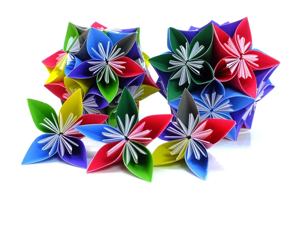 Az egység origami virágok — Stock Fotó