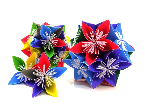 Origami flores unidad — Foto de Stock