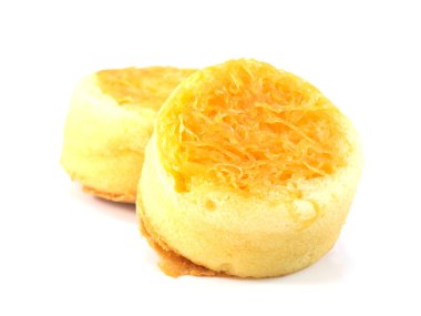 Beyaz Arkaplanda Sünger Keki