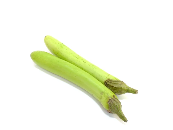 Green eggplant isolated on white background — Stock Photo, Image