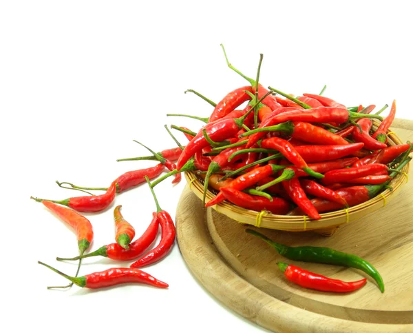 Red hot chili peppar collage — Stockfoto