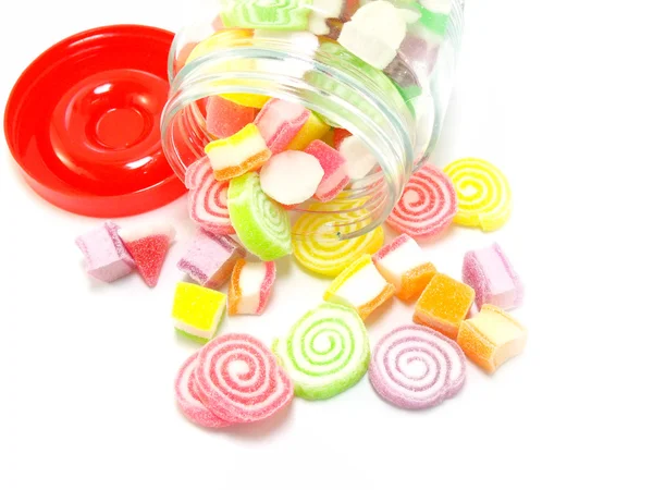 Sortiment barevných ovocné želé bonbóny — Stock fotografie