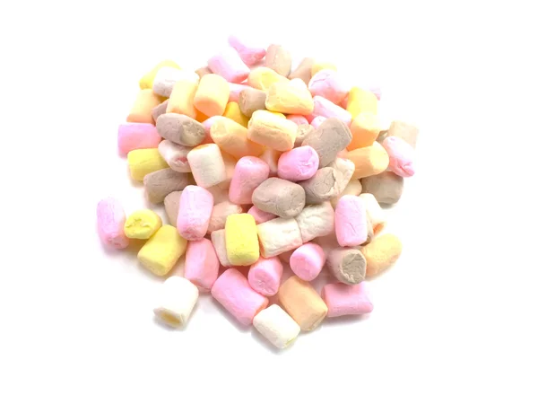 Kleurrijke marshmallows snoep zoet dessert — Stockfoto