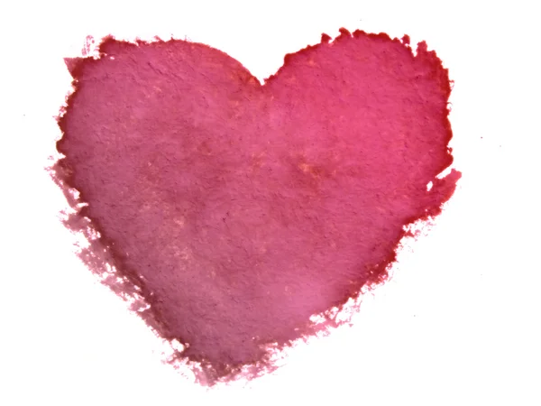 Malowane serce symbol miłości — Zdjęcie stockowe