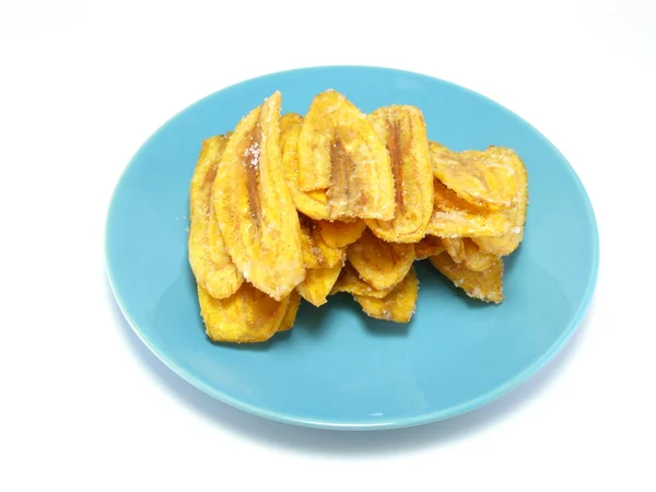 Sweet Banana Crisp isolated on a white background — Stock Photo, Image