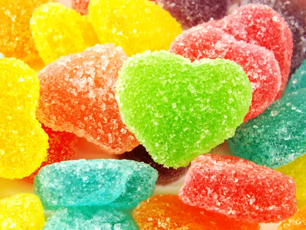 Sweet background with colorful jelly — Stock Photo, Image