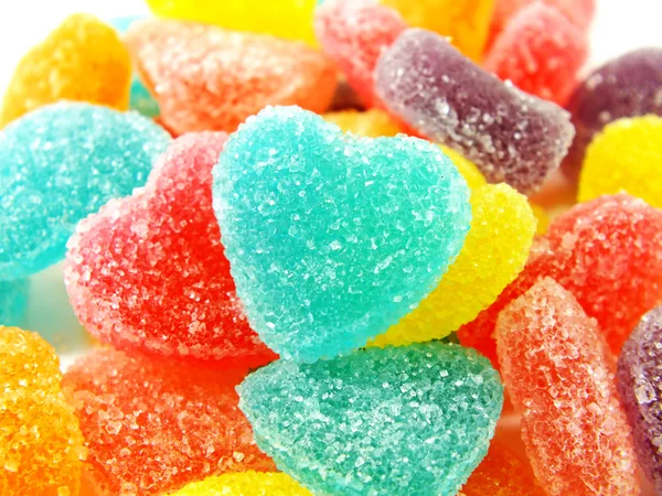 Sweet background with colorful jelly — Stock Photo, Image