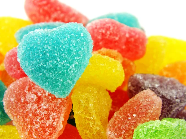 Sweet background with colorful jelly — Stock Photo, Image