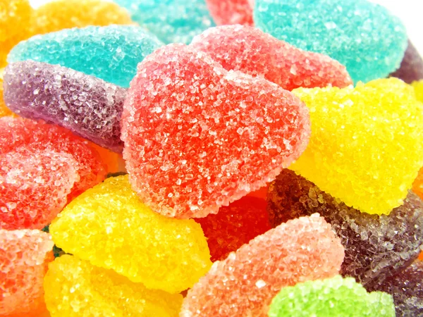 Sweet background with colorful jelly — Stock Photo, Image