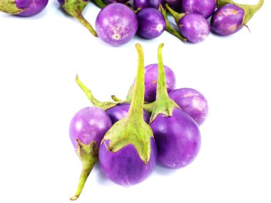 patlıcan beyaz arkaplanda izole edildi