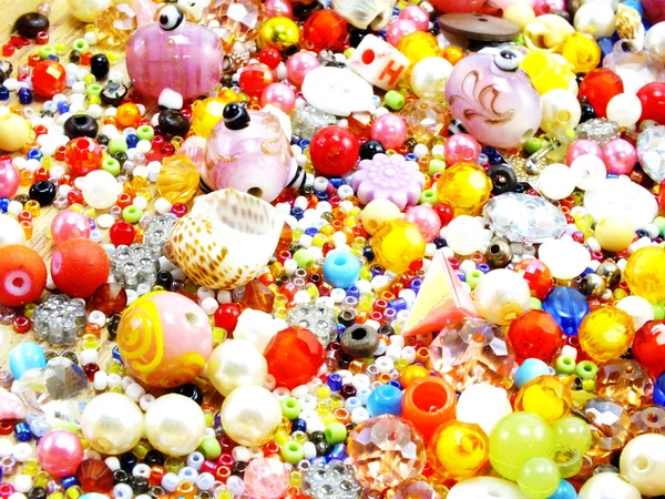 Colorful bead background — Stock Photo, Image